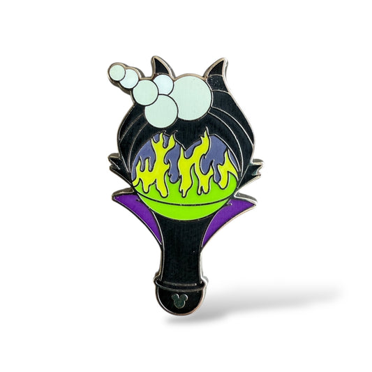 Cast Lanyard Bubble Wands Maleficent Hidden Mickey Pin