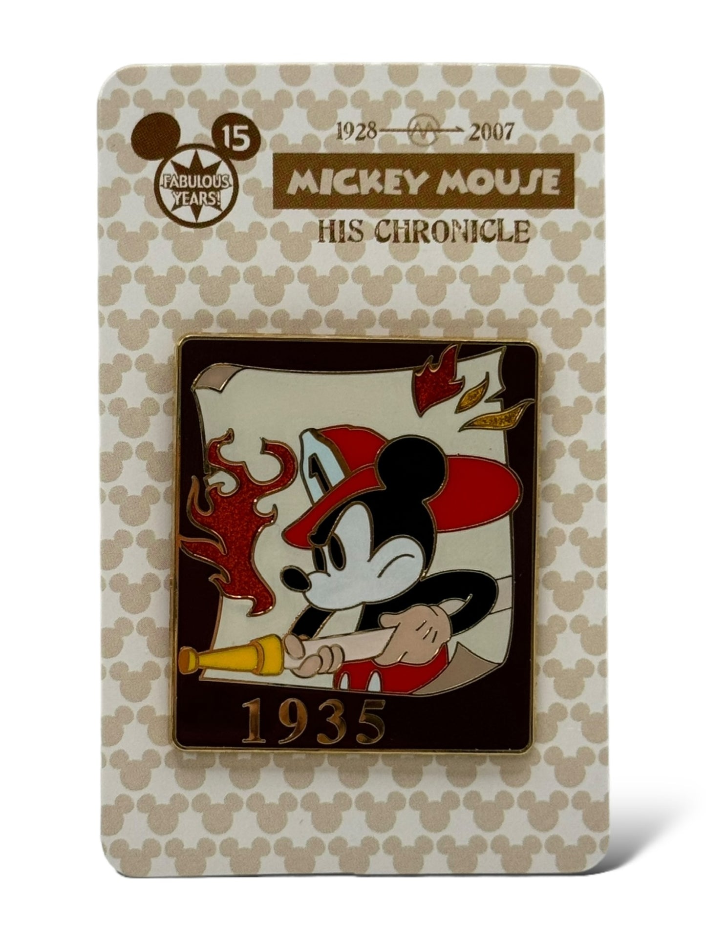 JDS Mickey Mouse Chronicle Mickey's Fire Brigade Pin