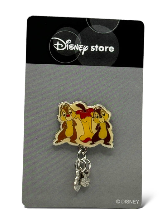 JDS Chip n' Dale Apple Core Acorn Dangle Pin