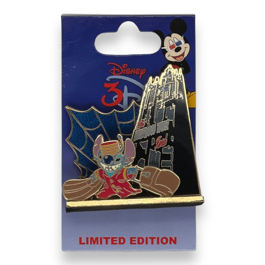 WDW 3D Attractions Diorama Hollywood Tower of Terror Stitch Pin