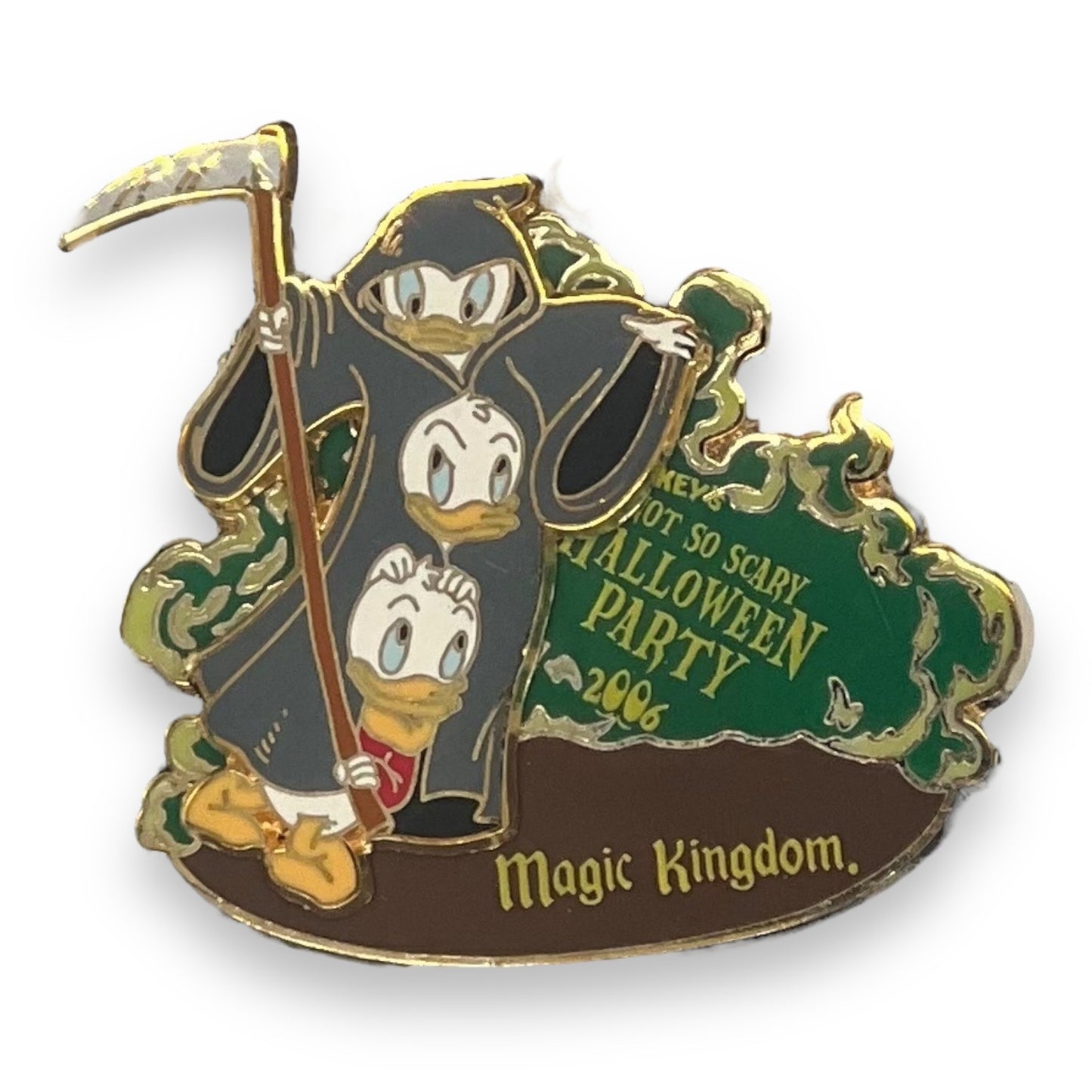 WDW Mickey's Not So Scary Halloween Party 2006 Nephews Grim Reaper Pin