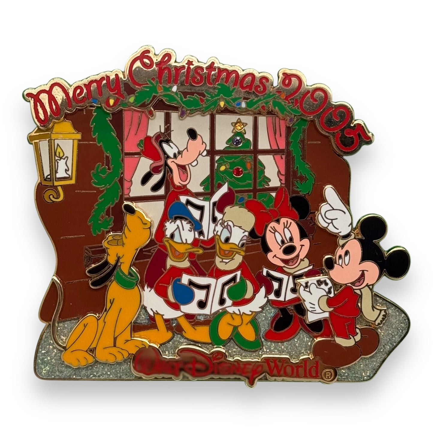 WDW Merry Christmas 2005 Mickey & Friends Caroling Jumbo Pin