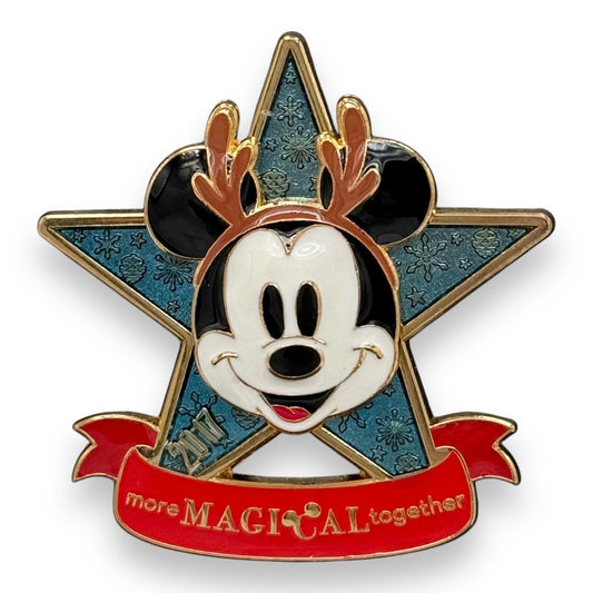 Disney Store Christmas 2017 More Magical Together Mickey Pin