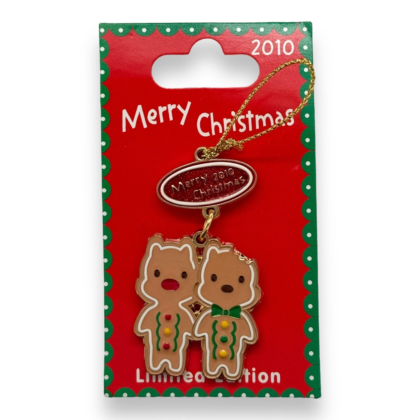 DLR Merry Christmas 2010 Gingerbread Chip n' Dale Pin