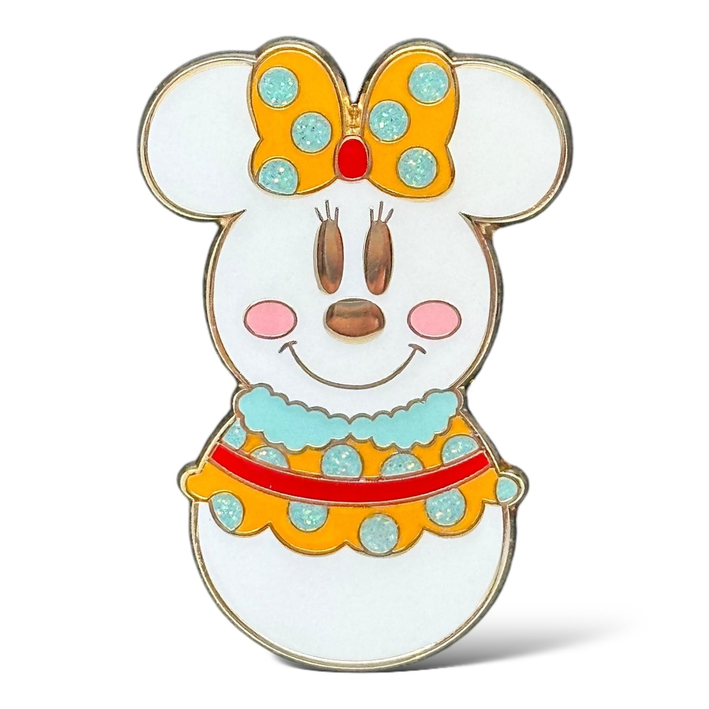 HKDL 30th Anniversary SnoSnow Minnie Snowman Pin