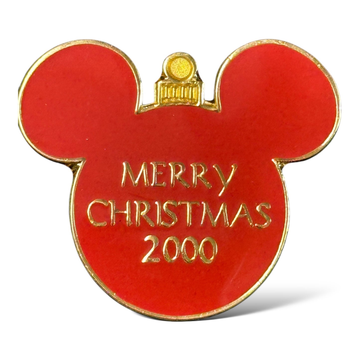 WDW Merry Christmas 2000 Mystery Red Ornament Pin