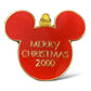 WDW Merry Christmas 2000 Mystery Red Ornament Pin