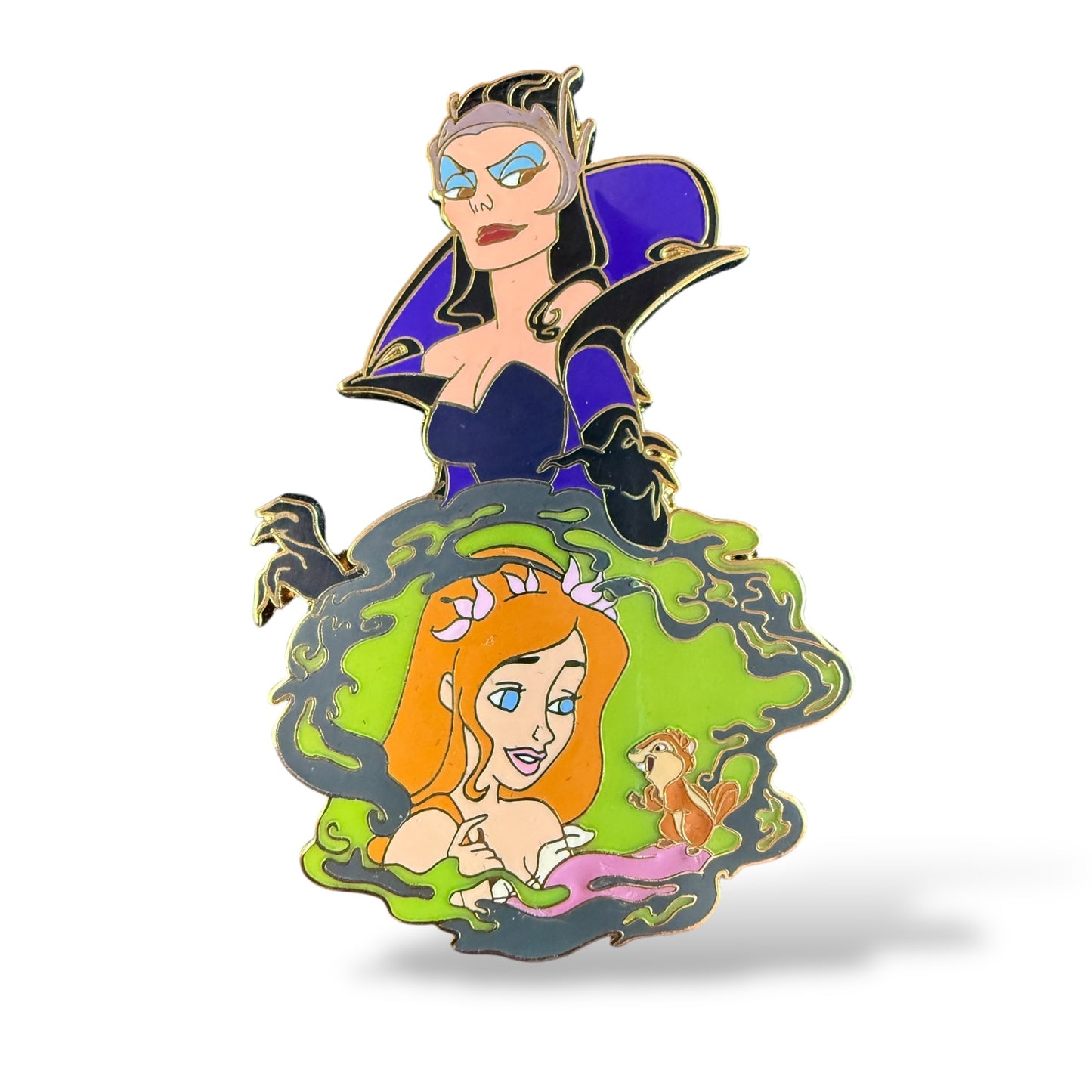 Disney Shopping Giselle, Pip and Queen Narissa Enchanted Jumbo Pin