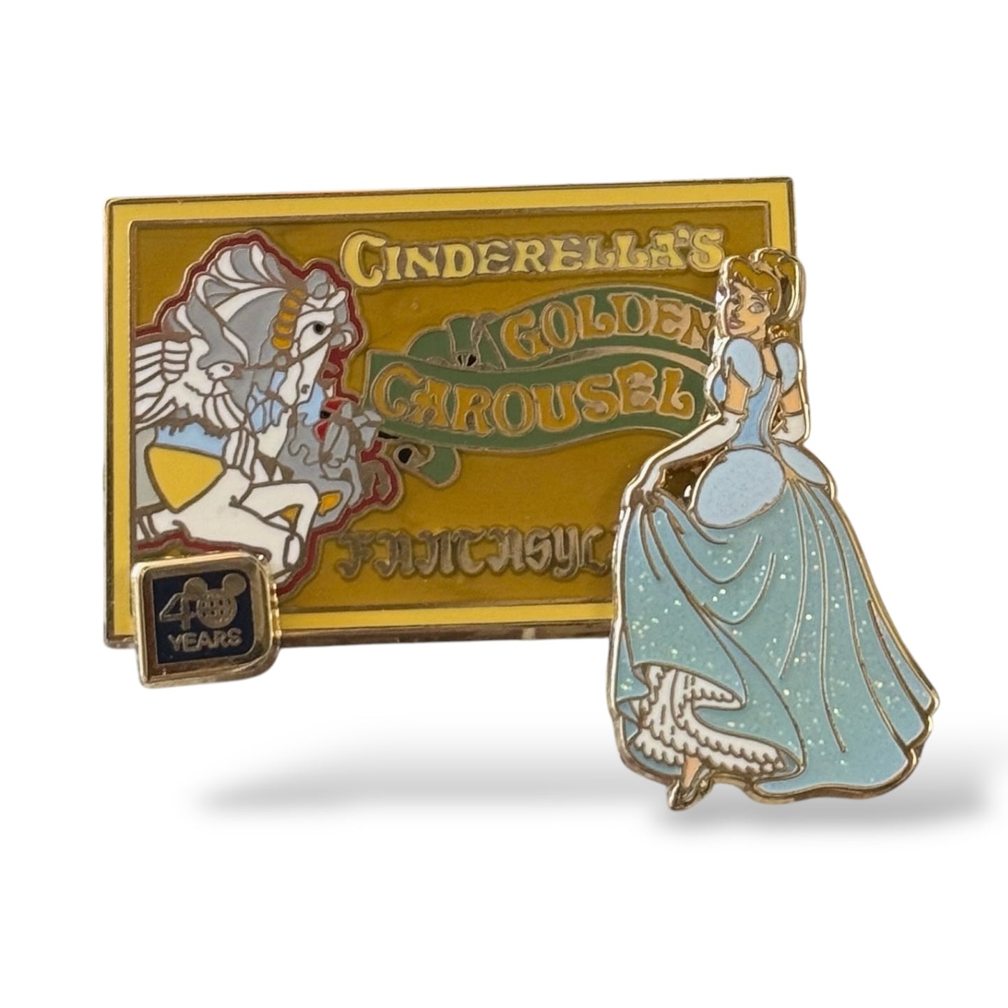 WDW 40th Anniversary Cinderella's Golden Carousel Pin