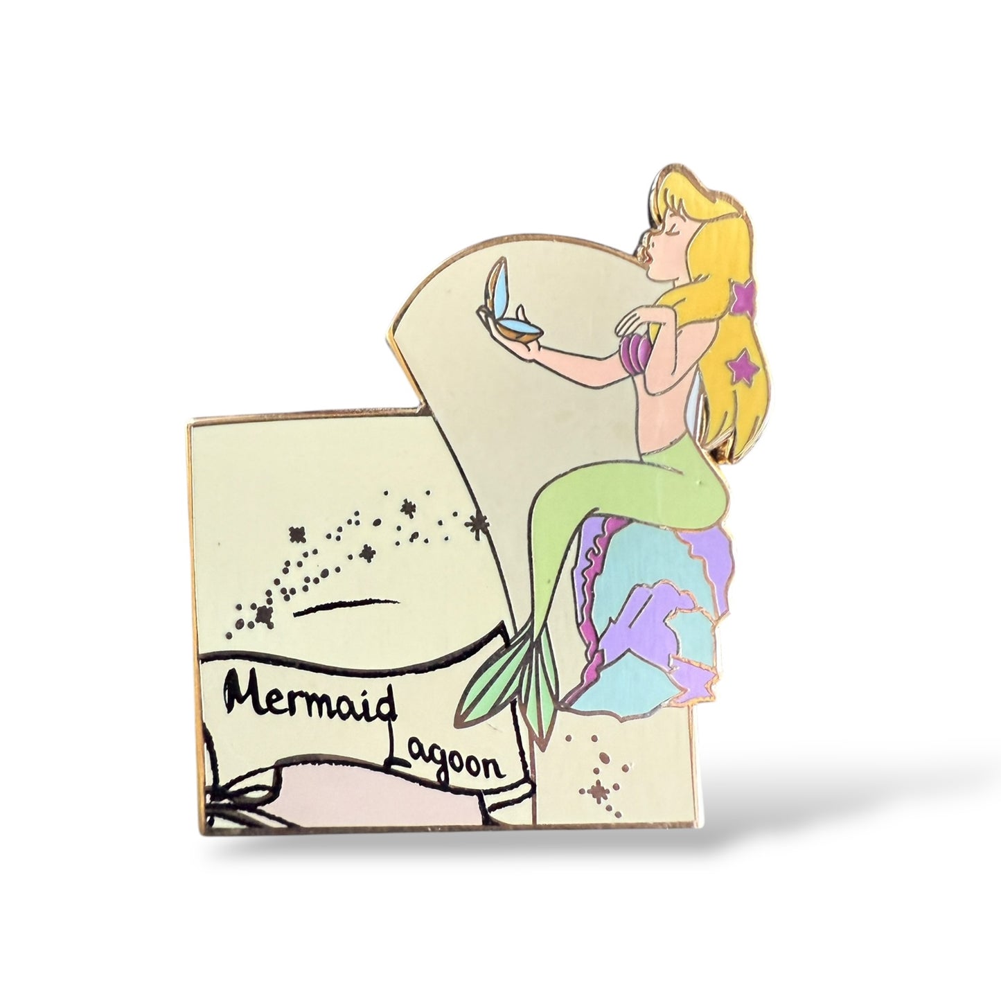 Disney Parks Peter Pan 65th Anniversary Neverland Map Mystery Mermaid Pin