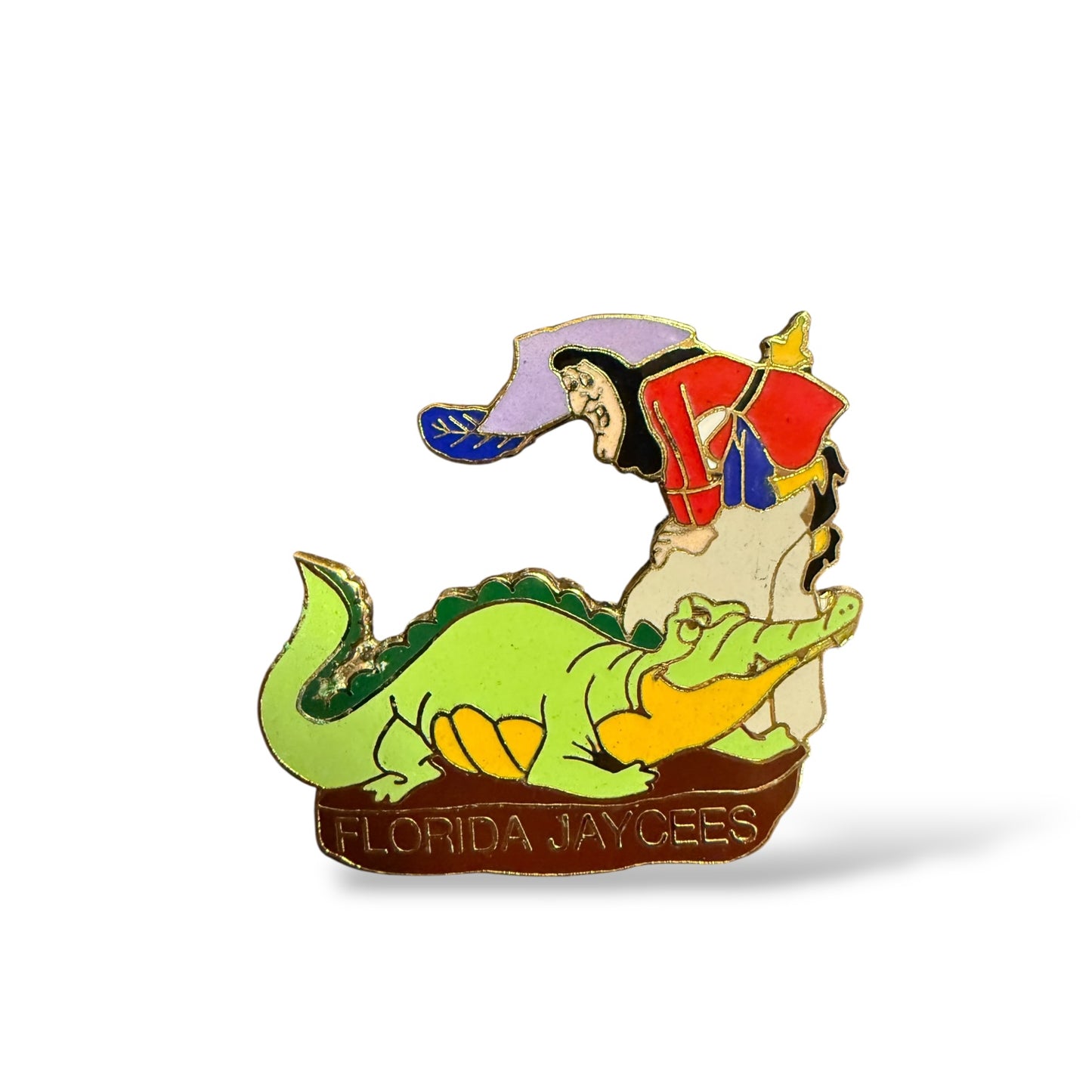 Disney Parks Florida Jaycees Captain Hook and Tick-Tock Pin