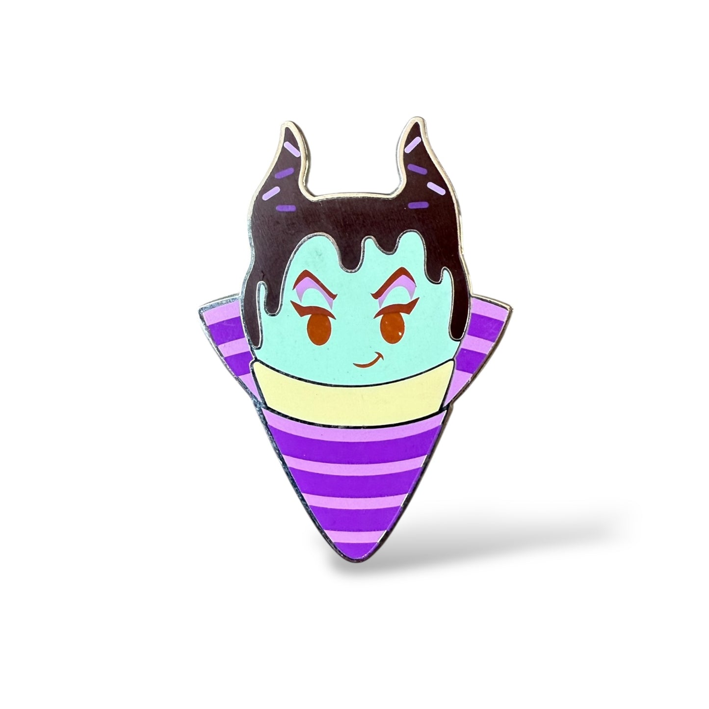 Disney Parks Munchlings Mystery Maleficent Double Chocolate Mint Chip Cone Pin