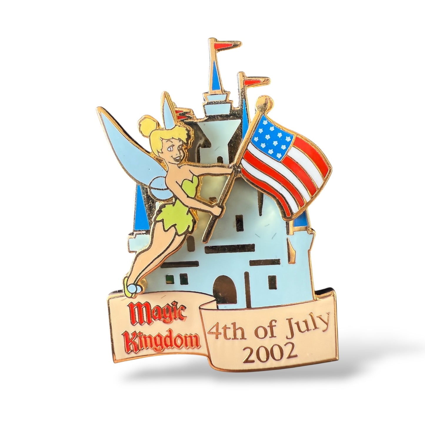 WDW 4th of July 2002 Magic Kingdom Tinker Bell Pin