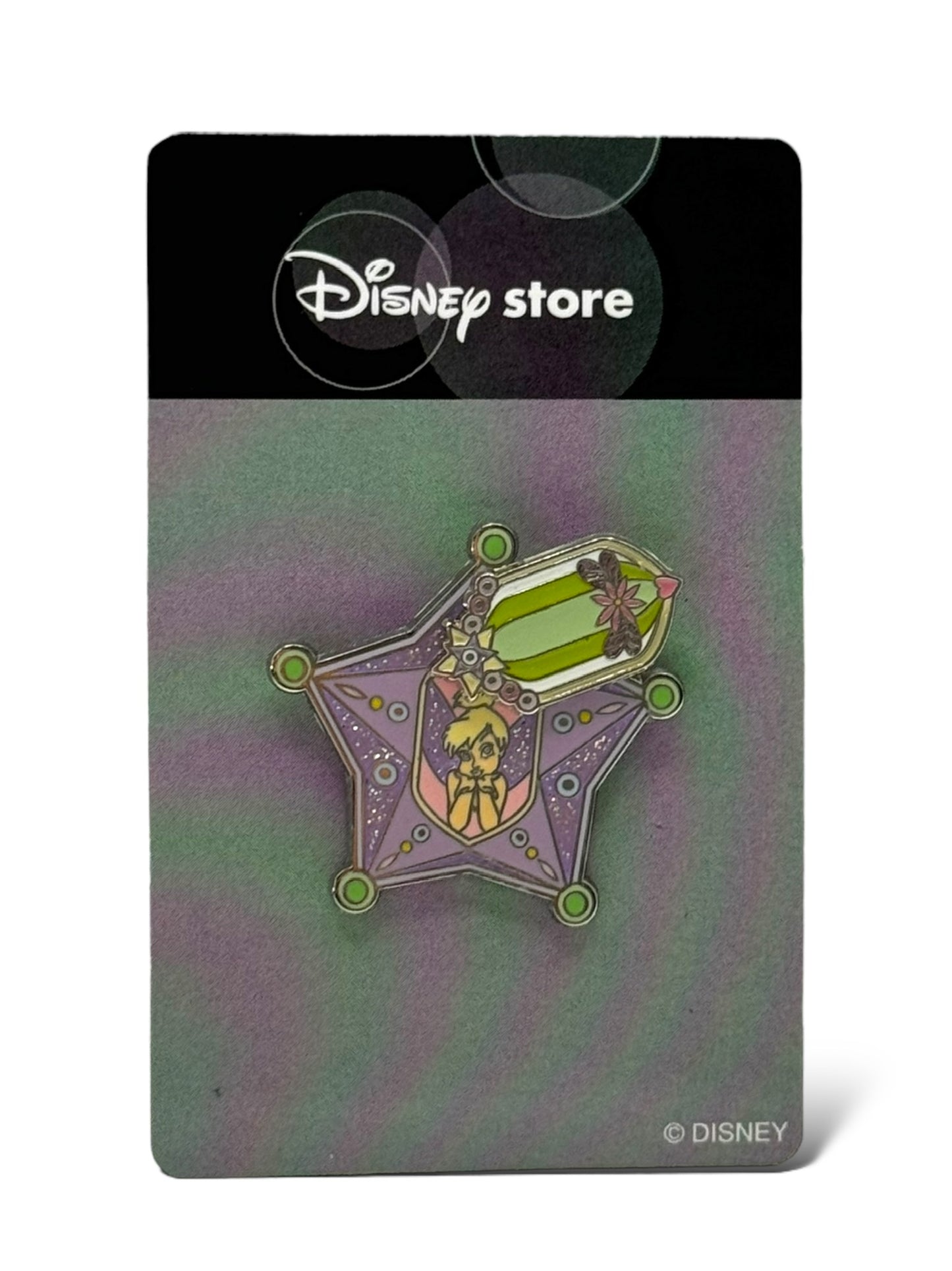 JDS Tinker Bell Window Purple Star Slider Pin