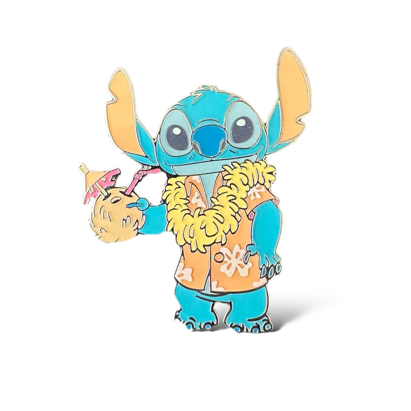 DLRP Stitch Hawaiian Shirt and Coconut Drink Pin