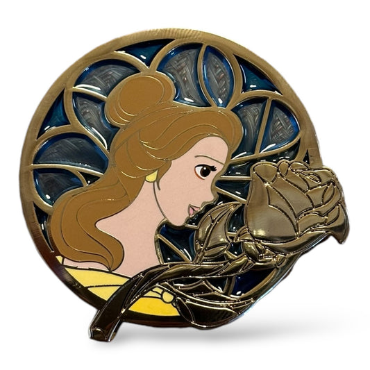 DLRP Stained Glass Belle with the Rose Pin