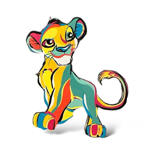 WDI Color Splash Young Simba Pin