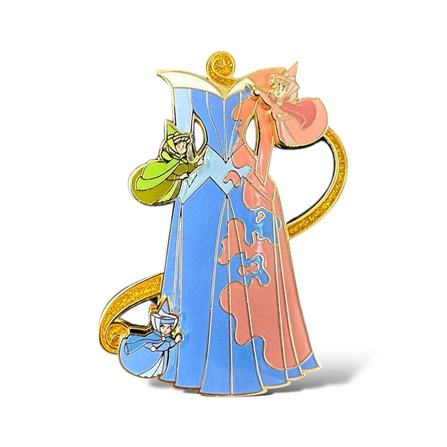 DLRP Sleeping Beauty Three Good Fairies Dress Pin