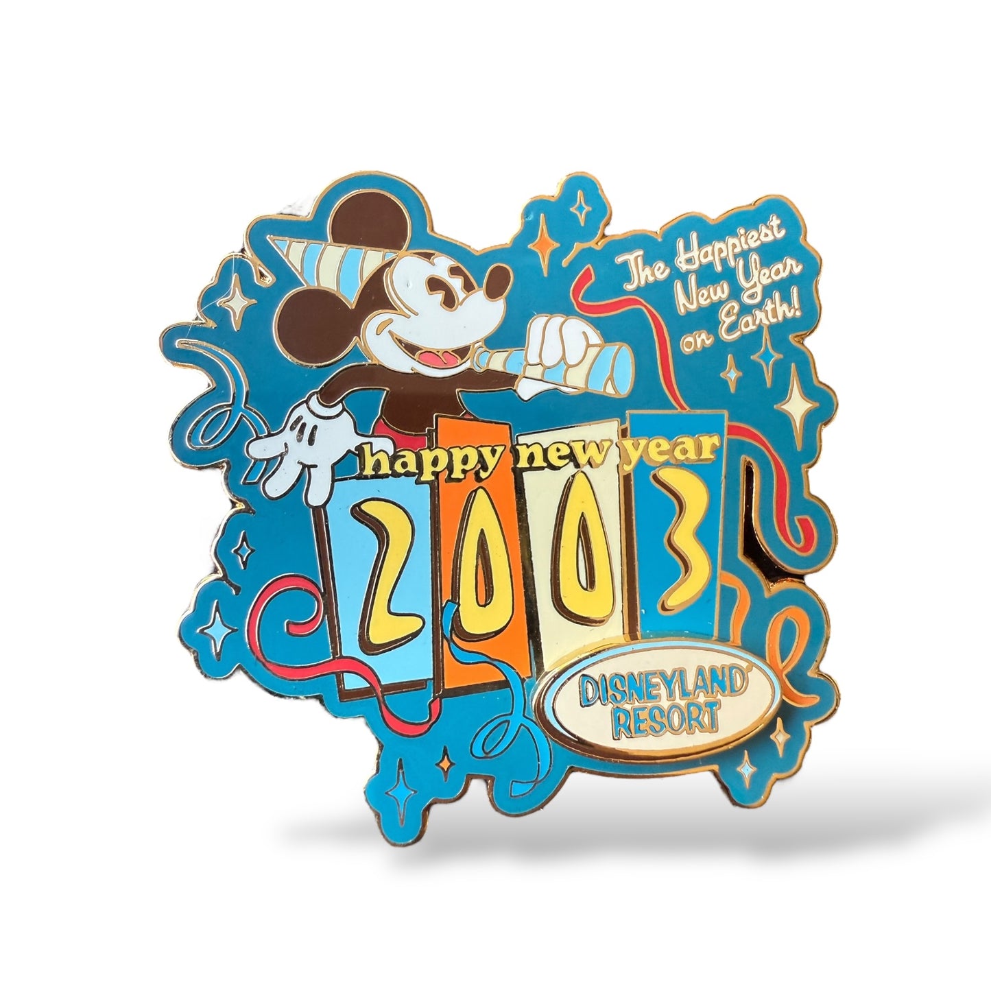 DLR Mickey Happy New Year 2003 Happiest on Earth Pin