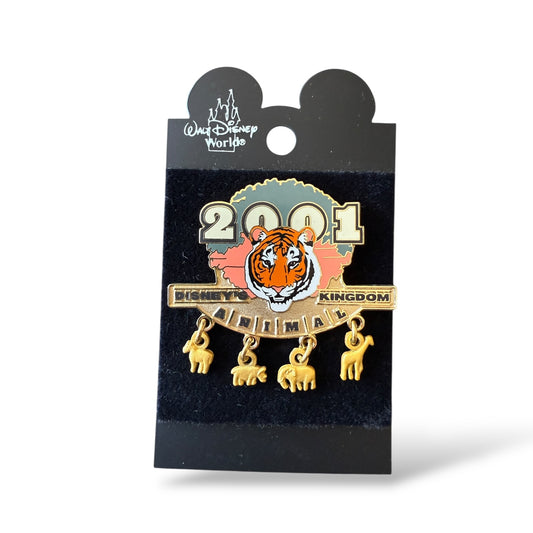 DAK Animal Kingdom Animals 2001 Tiger Dangle Pin