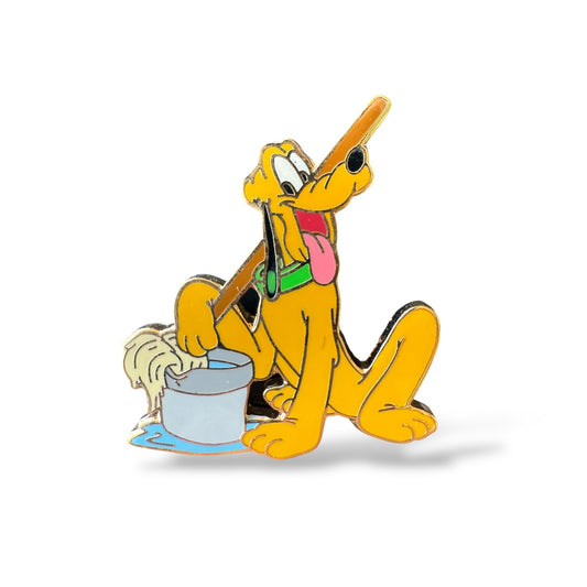 DEC 2006 Pin Party Pluto with Cleaning Supplies Pin