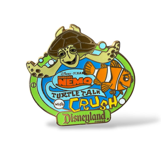 AAA Vacations Turtle Talk with Crush Green Booster Pin