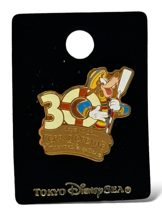 TDR Bon VOyage 30 Days To Go Goofy Pin