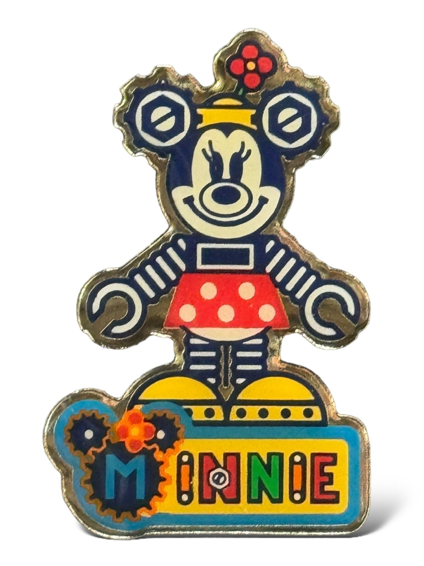 TDR Wacky Wind-Up Robot Minnie Pin