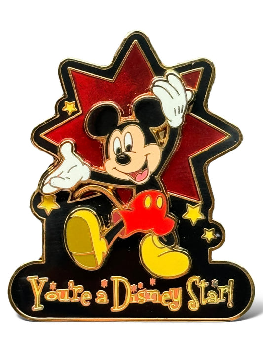 DEC Mickey & Castle You're A Disney Star Cast Award Pin