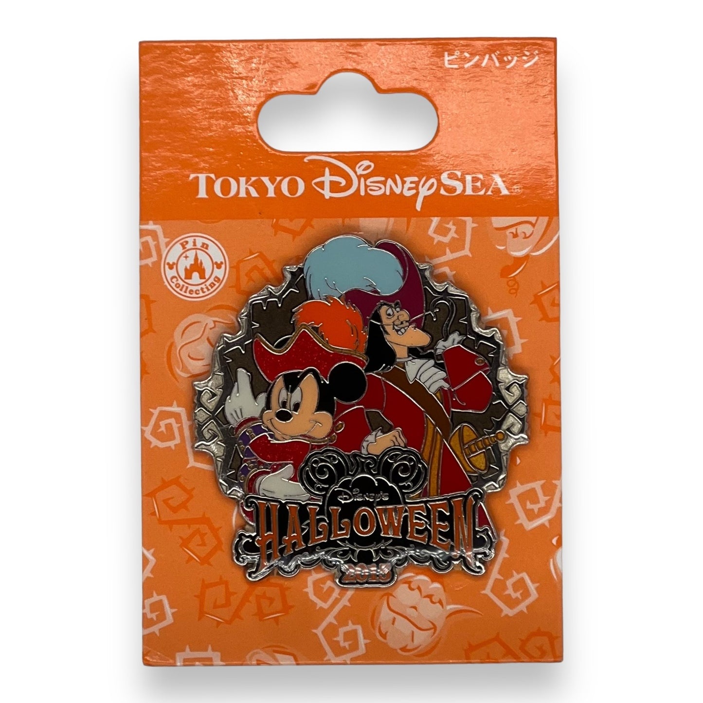 TDR Halloween 2015 Mickey Mouse & Captain Hook Pin