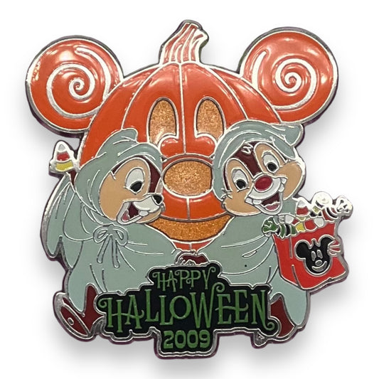 Disney Parks Chip and Dale Happy Halloween 2009 Pin
