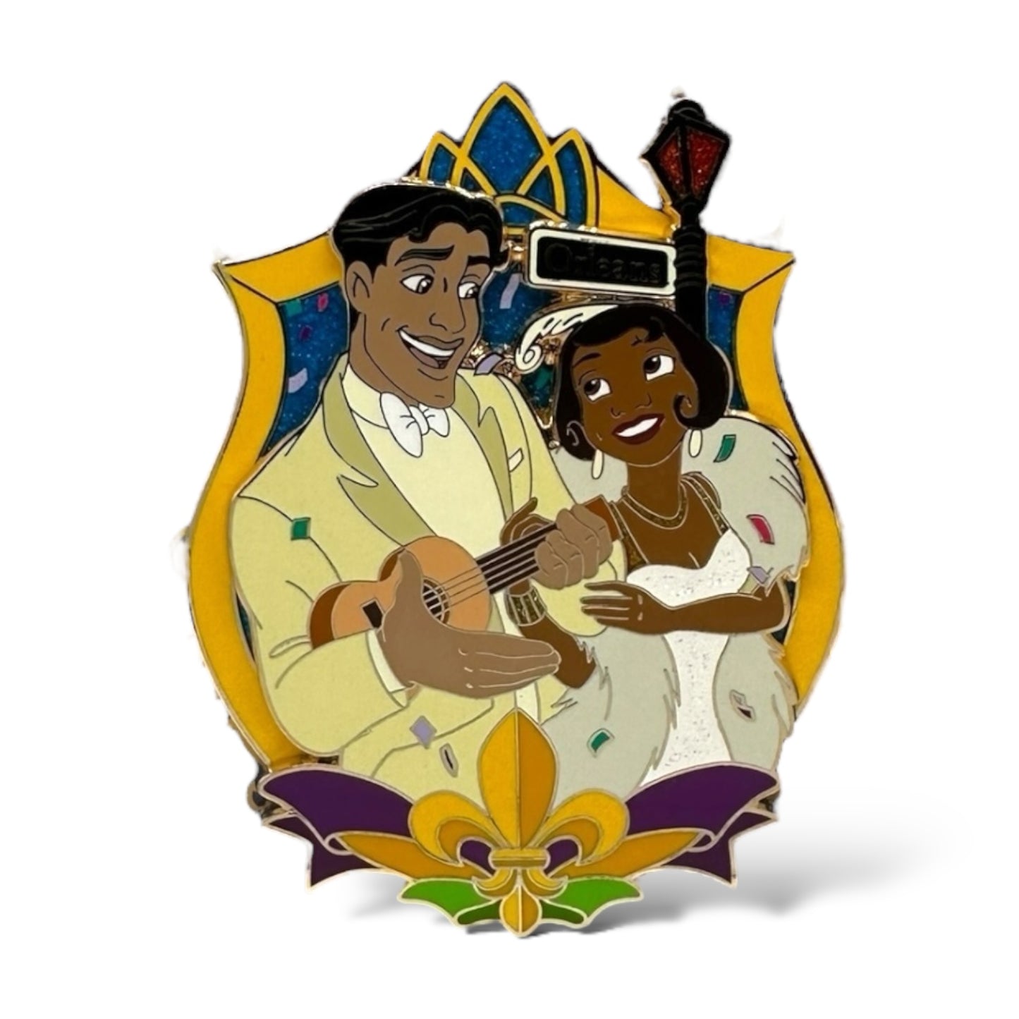 WDI Mardi Gras 2024 Tiana and Naveen New Orleans Pin