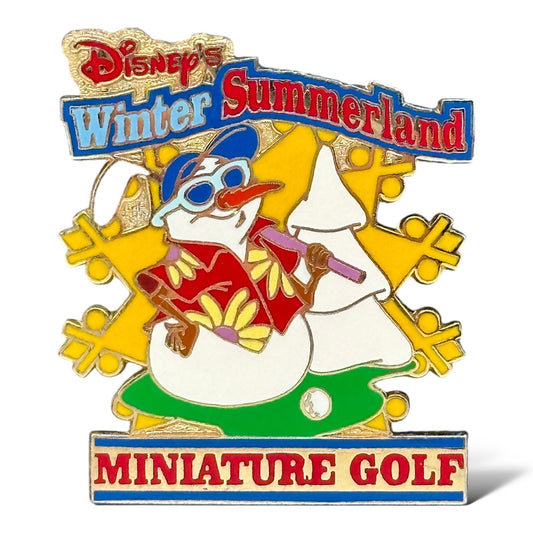 Disney Parks Winter Summerland Miniature Golf Pin