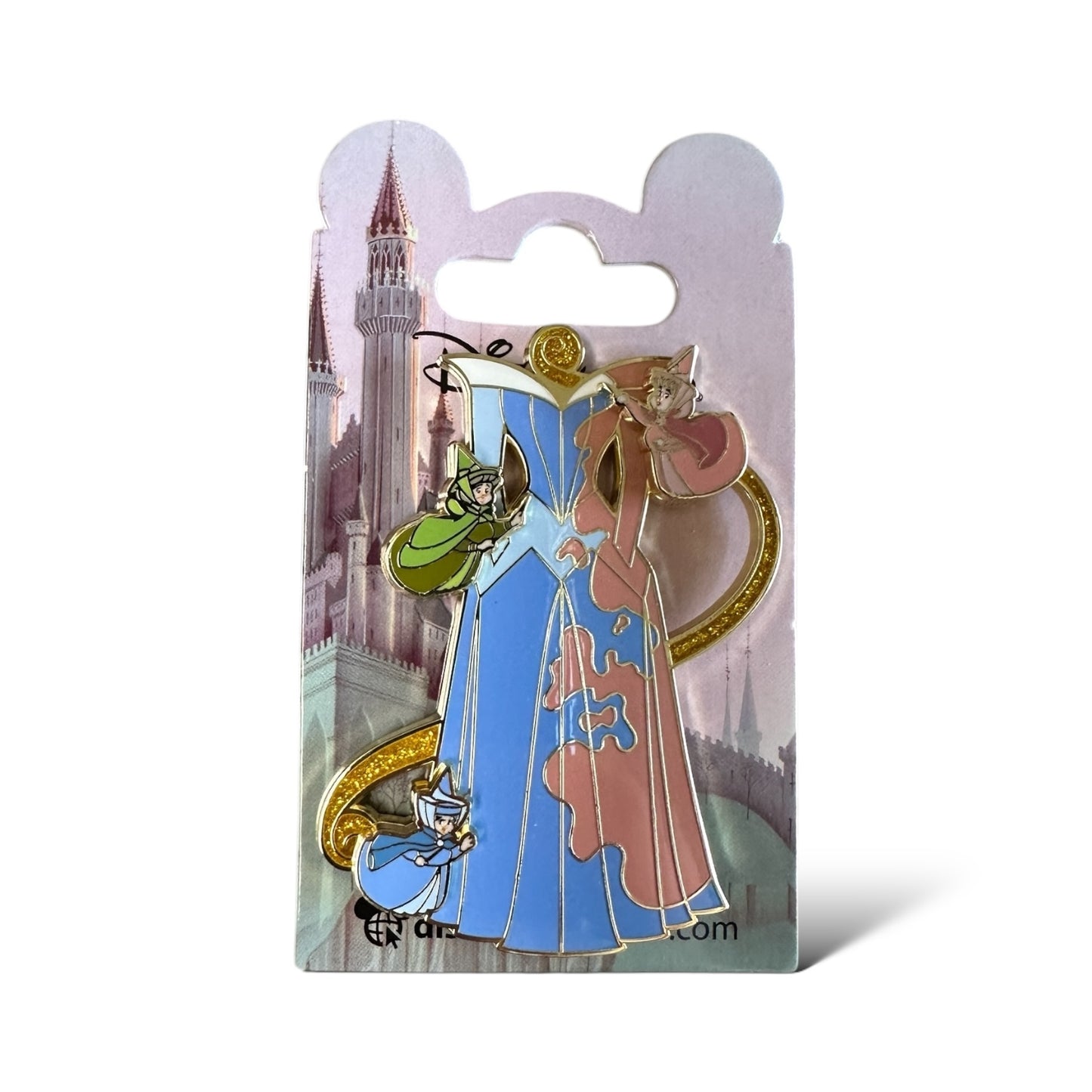 DLRP Sleeping Beauty Three Good Fairies Dress Pin