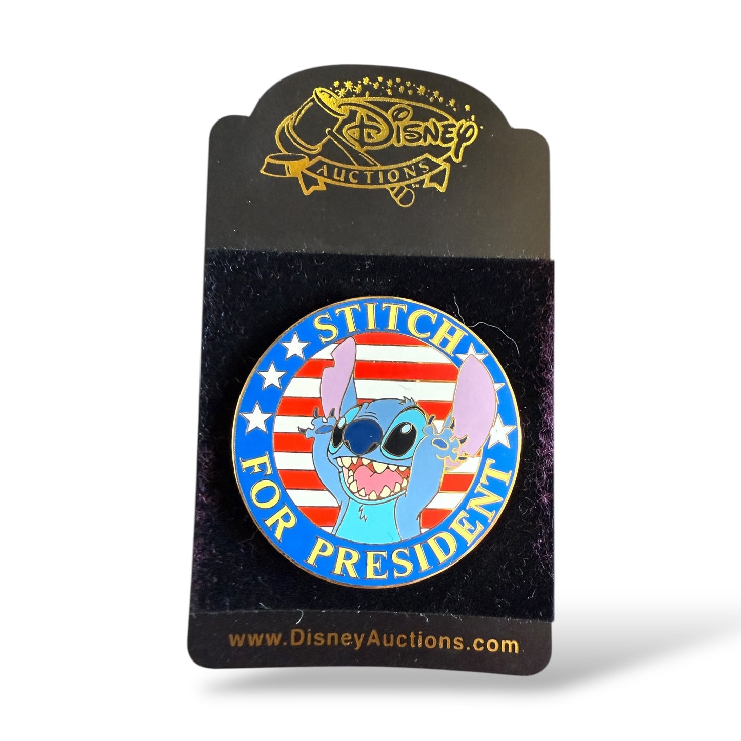 Disney Auctions Stitch for President Pin