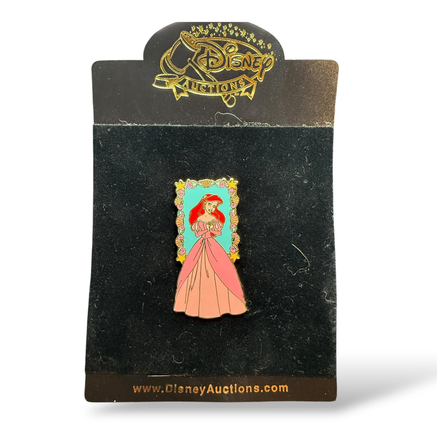 Disney Auctions Floral Frame Ariel Pin