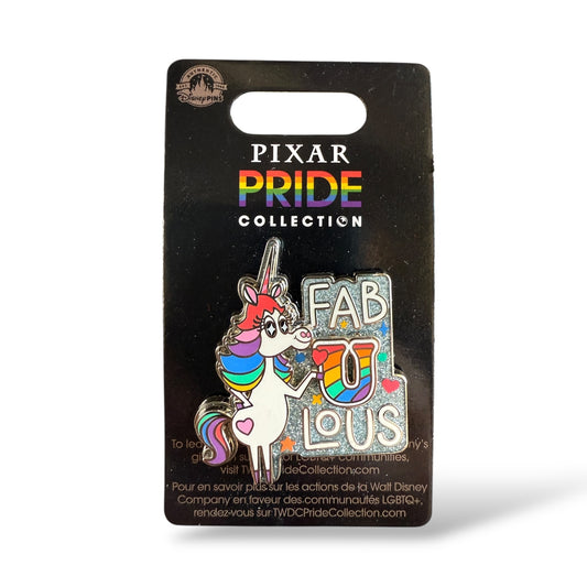 UKDS Pride Fabulous Inside Out Rainbow Unicorn Pin