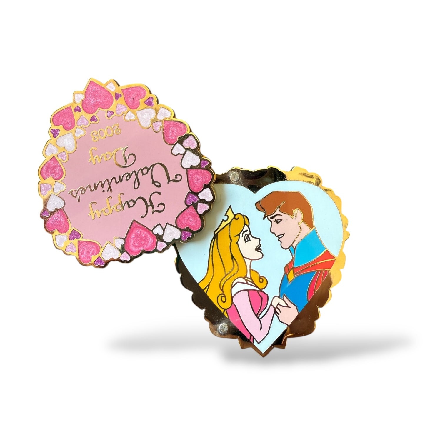 WDW Happy Valentine's Day 2003 Sweetheart Series Aurora and Phillip Pin
