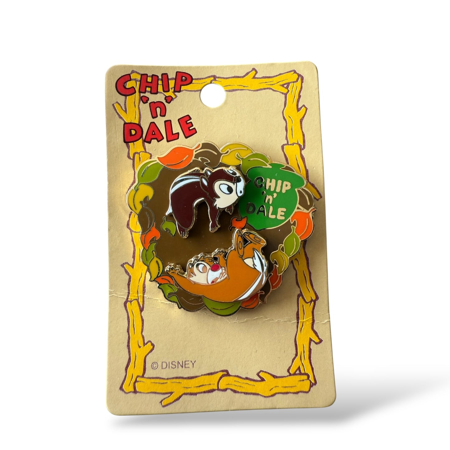 JDS Autumn Chip n' Dale Tumbling Spinner Pin