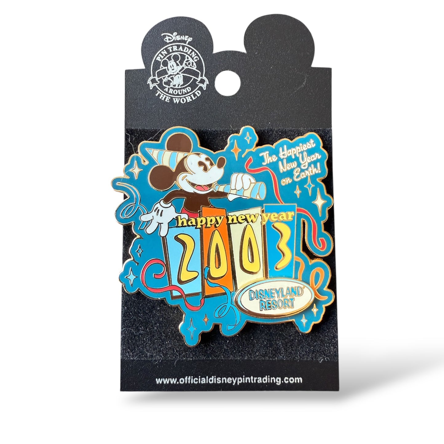 DLR Mickey Happy New Year 2003 Happiest on Earth Pin
