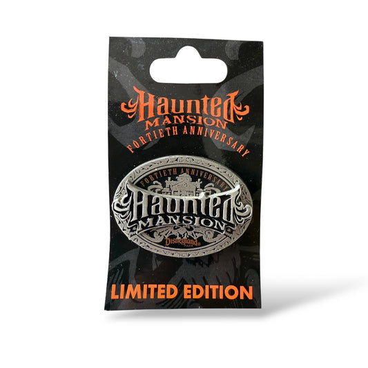 DLR Haunted Mansion 40th Anniversary Event Logo Pin