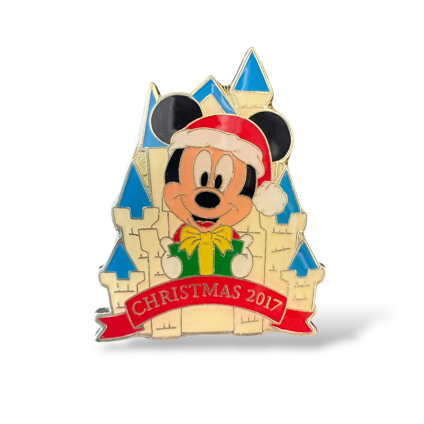 TDR Game Prize Chip Christmas Castle Mickey Pin