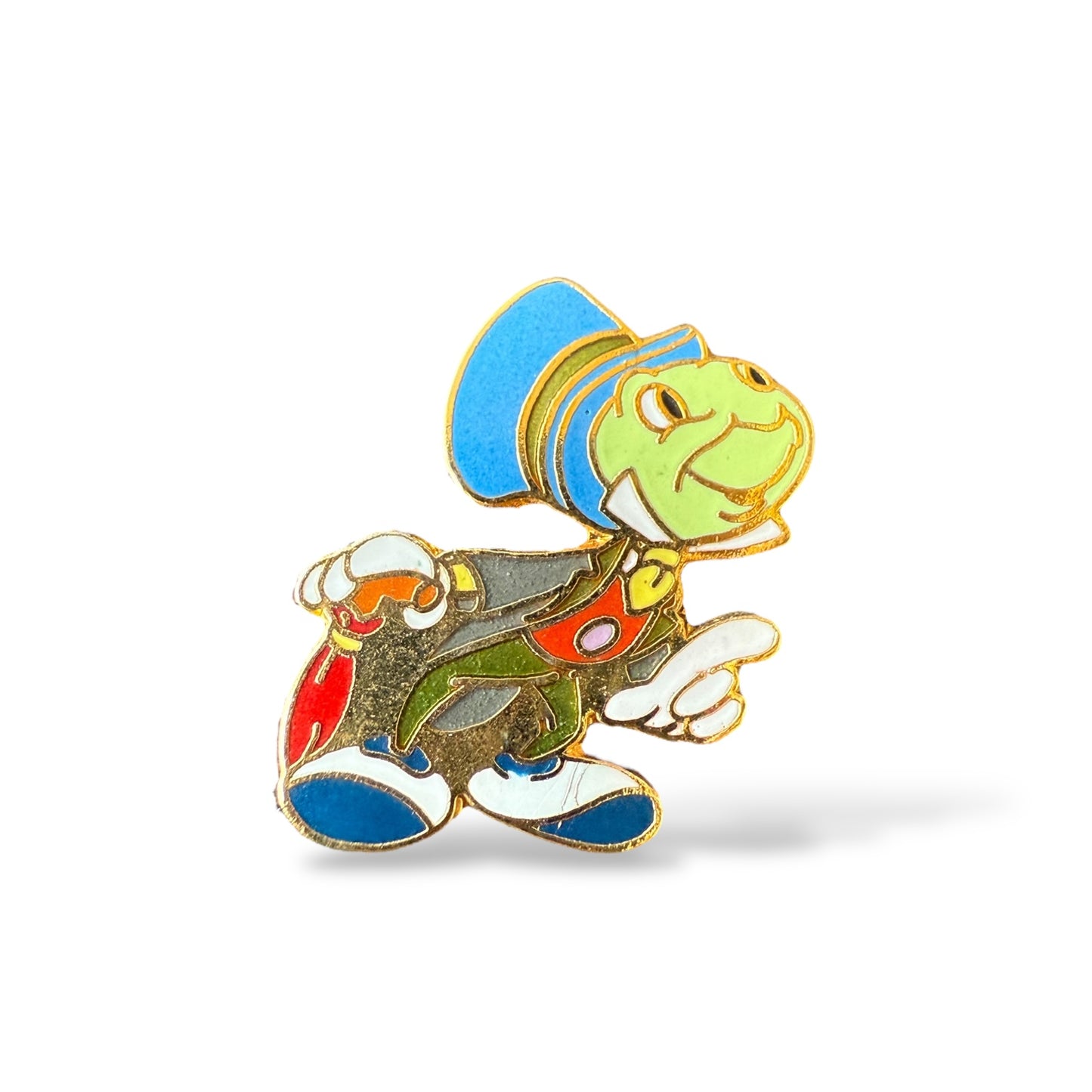 Disney Parks Jiminy Cricket Pointing and Looking Up Pin