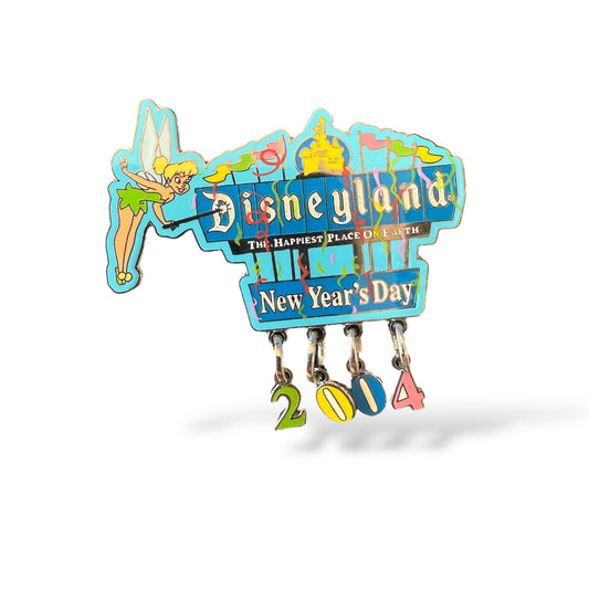 DLR New Year 2004 Disneyland Sign Tinker Bell Dangle Pin