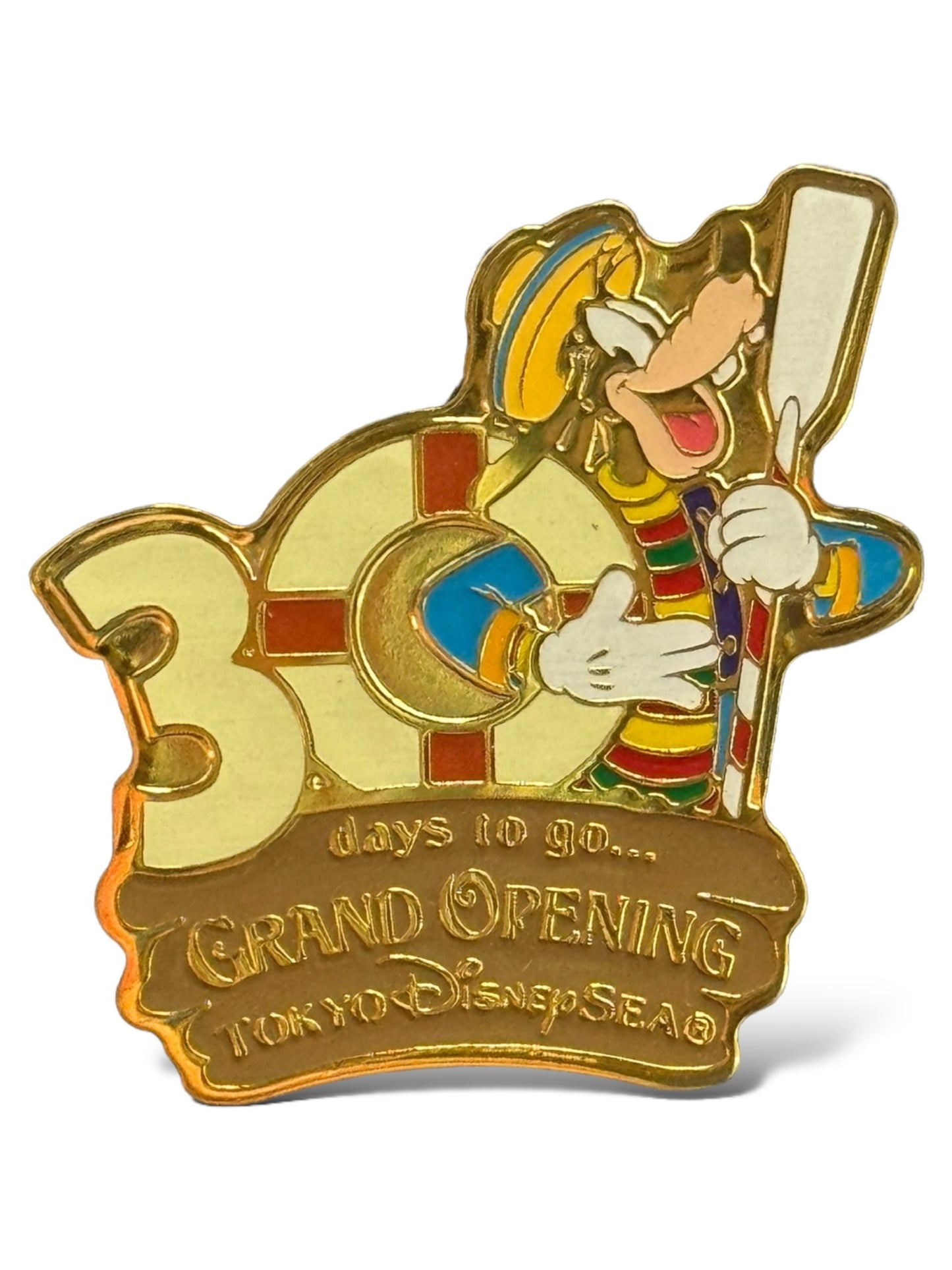 TDR Bon VOyage 30 Days To Go Goofy Pin