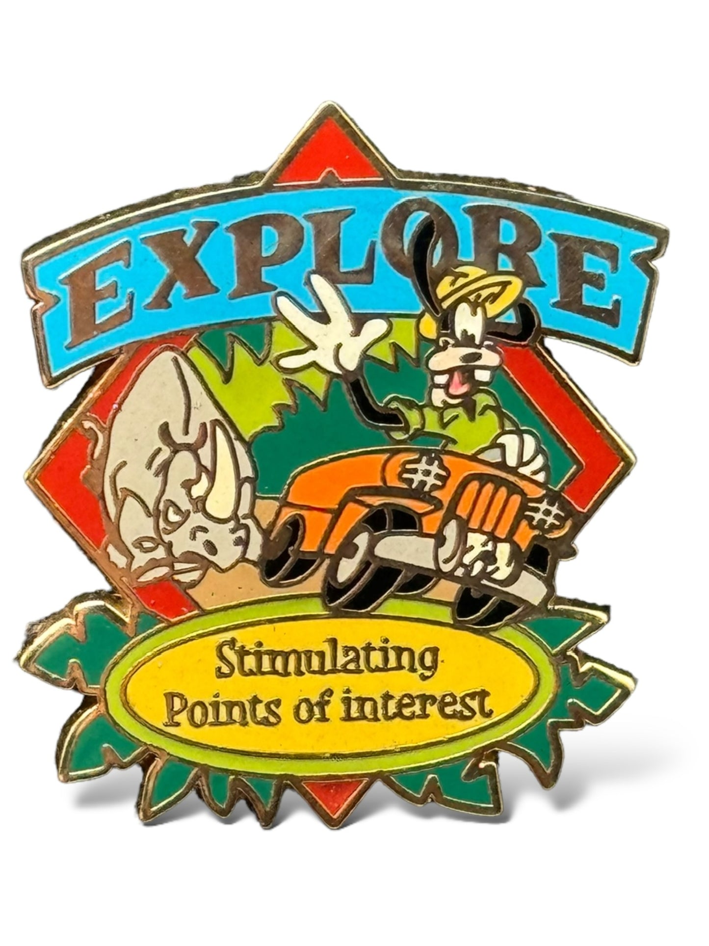 DLR Jungle Cruise Gift with Purchase Goofy Explore Stimulating Points of Interest Pin