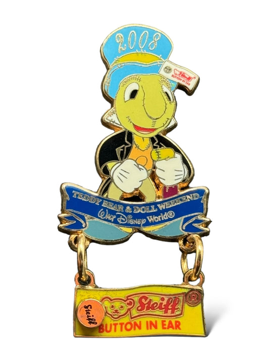 WDW Teddy Bear and Doll Weekend 2008 Jiminy Cricket Steiff Dangle Pin