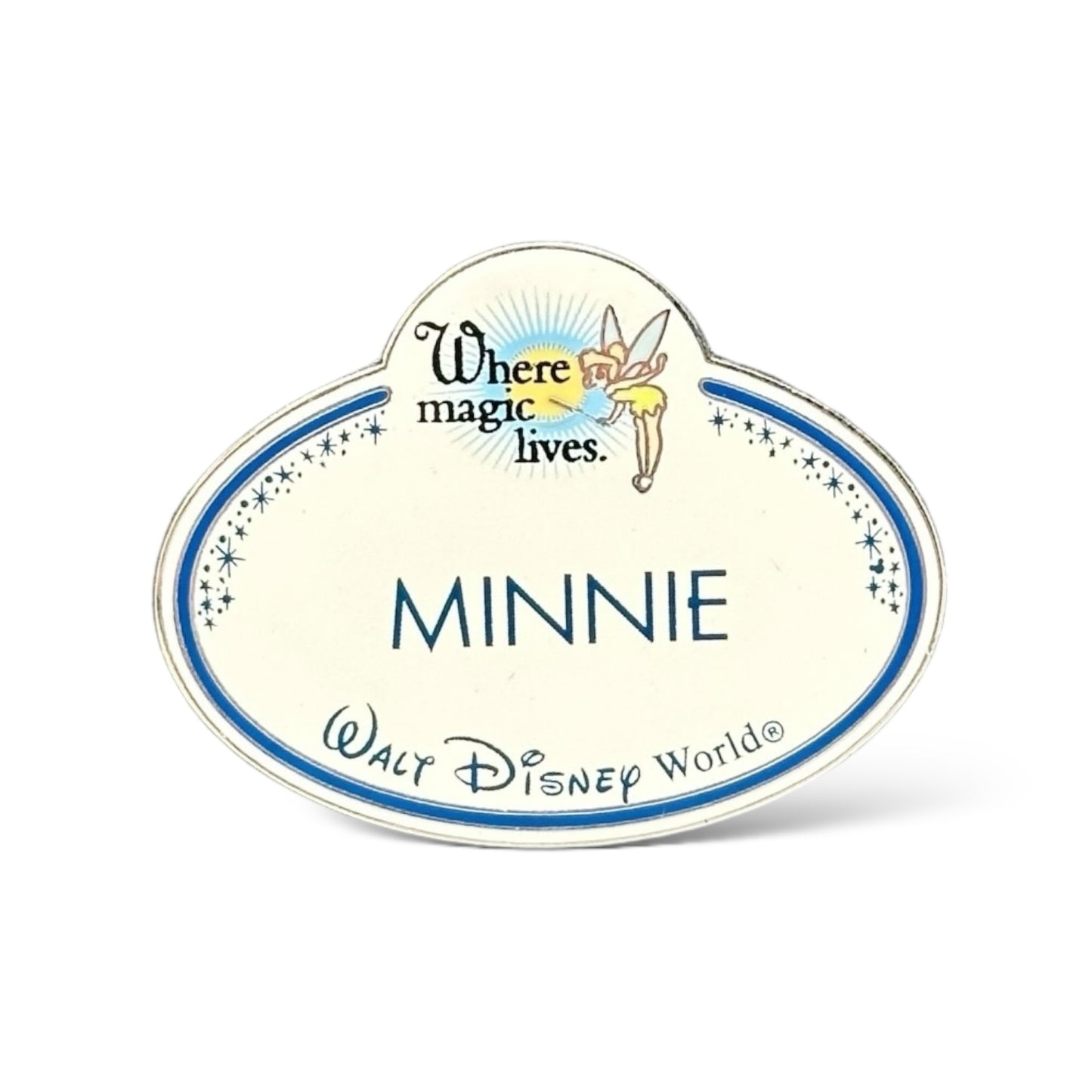 DEC Where Magic Lives  Minnie Name Badge Tag Pin