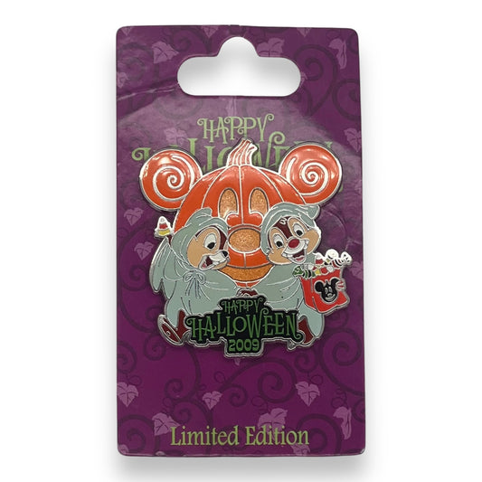 Disney Parks Chip and Dale Happy Halloween 2009 Pin