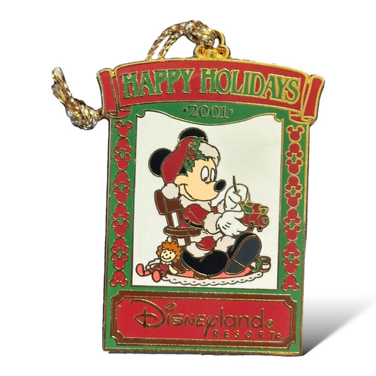 DLR Christmas 2001 Ornament Mickey Pin